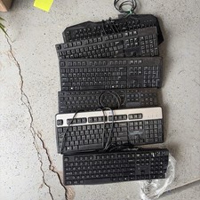 Lot Of 6 Keyboards MSI, Hp, Etc Full Size Keyboard Gaming, Office Tested Working picture