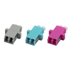 6Pcs LC to LC Multimode OM3 OM4 Duplex Fiber Optic Coupler Connector Adapter picture
