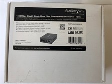 StarTech Gigabit Single Mode Fiber Ethernet Media Converter, MCMGBSC15, NEW picture
