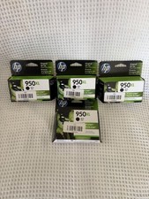 GENUINE HP officejet 950xl BLACK ink cartridges LOT Of 4 new In the box picture