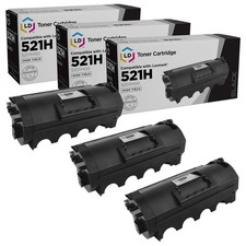 LD Comp Lexmark 52D1H00 3pk HY Black Toner MS810 MS811 MS812 Printers picture