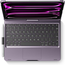 Swivel Keyboard Case for Ipad Pro 11-Inch M5 M4 (2025 2024) Purple | 360° Rotata picture