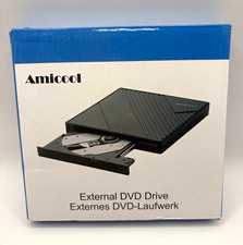 Amicool A11-SU3 External DVD Drive USB-A/USB-C Portable, Black picture