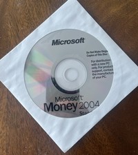 Microsoft Money 2004 Standard OEM CD Dell COA Certificate Authenticity Vintage picture