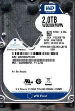 WD20NMVW-11EDZS2 S/N: WX81A DCM: HHKTJBKB WESTERN DIGITAL 2TB THAILAND DEC 2015 picture
