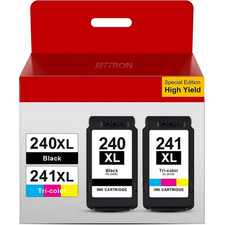 JETTRON 240XL 241XL Combo Pack Ink Cartridge Combo Pack, High Yield Black and picture