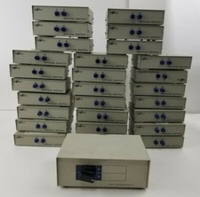 Lot of 27 2 port manual share switch, Used, fast shipping picture