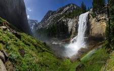 Landscape nature waterfall Custom Gaming Mat Desk picture