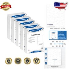 High-Quality Perforated Printer Paper 8.5x11 2500 Sheets 20lb USA Made picture