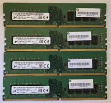 64GB (4x 16GB) Micron HP DDR4 2666 Desktop Memory, DIMM, 2Rx8 PC4-2666V-UB1-11 picture