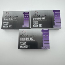 Lot Of 4 IMATION 8mm D8-112 Data Tape 10 GB New Factory Sealed picture