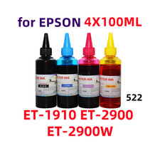 4X100ML Premium ink refills for ET2900 ET-2900W ET-2900 ET-1910 Printer 522 picture