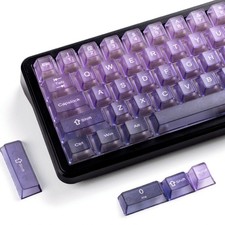 Gradient Purple Frosted keycaps,Translucent Keyboard keycaps,Jelly Key caps S... picture