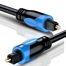 BlueRigger Toslink Digital Optical Audio Cable 50FT, in-wall CL3 Black picture