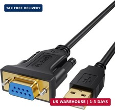 CableCreation USB to RS232 DB9 Serial Adapter Cable, PL2303 Chipset, 6.6 FT picture