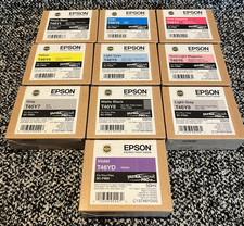 Epson SC-P900 Ink Cartridge 50mL Capacity Set of 10 Dates: 2022 & 2023 picture