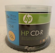 50 Pack Hp invent CD-R 52x 700 MB Data / 80 Minutes Music Sealed Never Opened picture