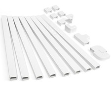 126in Cord Hider Kit, ZhiYo Cord Cover for Wall Mounted TV, Paintable Wire Cover picture