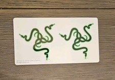 Razer Green And Silver Logo Stickers 1 Sheet/Two Stickers picture