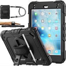 SEYMAC stock Case for iPad mini 5/4 with Screen Protector Pencil Holder [360 ... picture