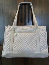 EMPSIGN Quilted Laptop Tote Bag Bag Briefcase Carryall Elegant Rose Gold picture