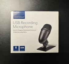 Insignia USB Microphone Cardioid Podcast Streaming YouTube Gaming Plug and P picture