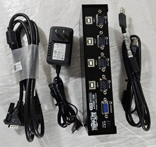 TRIPP-LITE B006-VU4-R 4-Port Desktop VGA/USB KVM Switch w/AC, VGA & USB Cables. picture