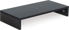 TEAMIX 20 Inch Monitor Stand Riser, Black Desktop Stand for Pc/Tv/Laptop/Printer picture