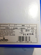 LEVITON 690-I, 2-GANG RECESSED DUPLEX RCPT & 6 QUICKPORTS picture