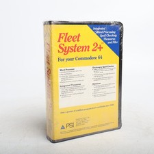 SEALED Fleet System , Commodore 64/128 Word Processing Database c64 c128 picture