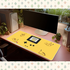 Pokemon Pikachu Game Boy Color Desk Mat Mouse Pad Retro Gaming Yellow picture