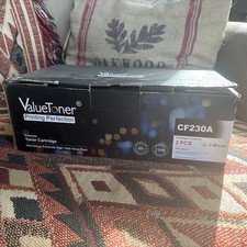 Value TONER Printing Perfection Premium Toner Cartridge CF230A 2pcs Opened Box picture