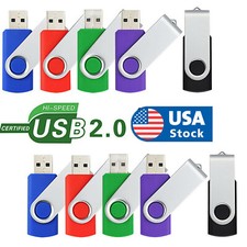 5/10Pack 1G 2G 4G 8G 16GB Swivel USB 2.0 Flash Pen Drive Folding Memory Sticks picture