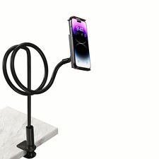 Adjustable Gooseneck Floor Stand - Universal Holder for iPad iPhone & Smartphone picture