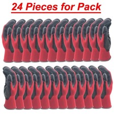 Professional Protective Work Gloves 24PCS/12Pairs Men Women Safety Nylon Garden picture