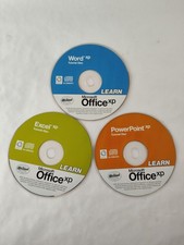 Learn Microsoft Office XP 3 Disk Set - Word Powerpoint Excel CD ROM Tutorials picture