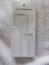 Genuine Apple 30 Pin to VGA Adapter MC552ZM/B iPad iPhone iPod Video Out A1368 picture