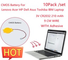 10xCR2032 Replacement Battery for Lenovo Acer HP Dell Toshiba IBM CMOS Batteries picture