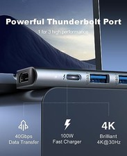 USB C HUB ADAPTER MACBOOK - UTECHSMART 7 IN 2 MACBOOK PRO/AIR ACCESSORIES - picture