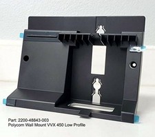 Polycom 2200-48843-003 Wall Mount VVX 450 LP Low Profile w Screws New Geniune picture