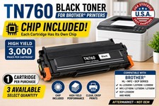 TN760 Black Toner w/Chip Compatible Brother HL-L2350DW MFC-L2710DW DCP-L2550DW picture