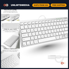 USB C Wired Keyboard for MacBook Pro/Air, iMac, MacMini - Compact & Versatile picture