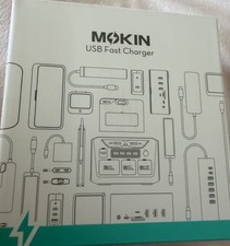 MOKiN USB Fast Charger USB-C to USB-C White Model MOGP0363-BK 1:1 Split picture