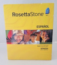 Rosetta Stone Spanish Latin America Levels 1-5 Box Set Complete Course CD picture
