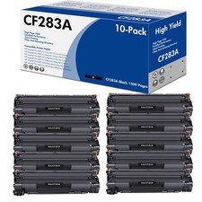 1-10PK CF283A Toner for HP 83A Toner Cartridge LaserJet Pro M225dn M127fn LOT picture