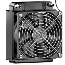 Clyxgs Water Cooling Radiator, 8 Pipe Aluminum Heat Exchanger Radiator 80mm  picture