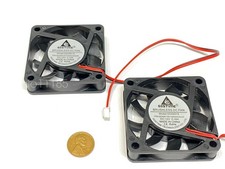 2 x computer fan blower 12v 60mm 6cm pc case 2pin cooling heatsink 6015 picture