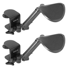 VIVO Universal Clamp-on Adjustable Armrests, Desk Cradle Rotating Elbow Cushions picture