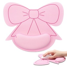 Pink Pad with Wrist Rest Pink Bow Ergonomic Pad picture