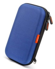 Blue Shockproof Charger Carrying Case - GLCON Small Hard Travel EVA  picture